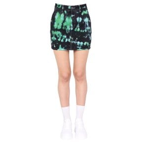 SS22 아미 Womens Skirt TIE DYE PRINT SKIRT MULTICOLOUR FSK003_631301