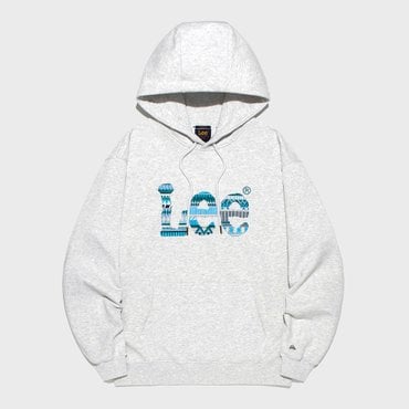 LEE 패턴 트위치 로고 후드 라이트 그레이 LE2501HD03LG