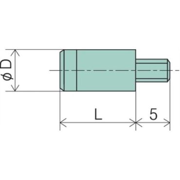  피코크 다이얼게이지포인트평(초경) XB-408 파이5X8mm