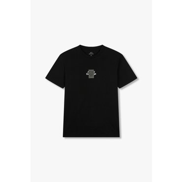 ARMANI EXCHANGE AX남성 테이핑 로고 그래픽 티셔츠A415130038블랙