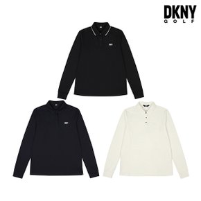 [DKNY GOLF] 24SS 긴팔 카라 티셔츠 여성 3종세트