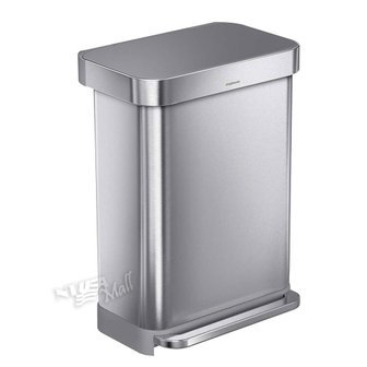  심플휴먼 직사각 스텝캔 플라스틱 뚜껑 포함 SIMPLEHUMAN 55L RECTANGULAR STEP CAN WITH PLASTI