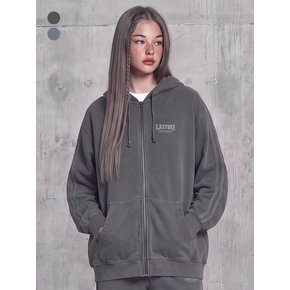 트랙 피그먼트 루즈핏 후드 집업 W (2Color)