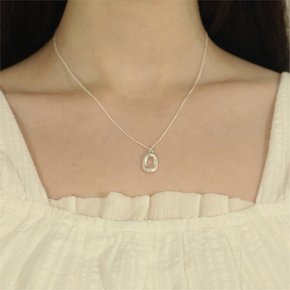 matte square necklace_BF045