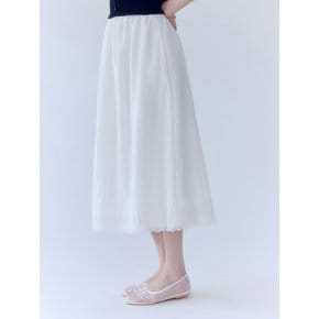 Cecil Lace Skirt(Ivory)