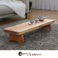 해찬솔 삼나무 통원목 다도상 800 찻상 테이블 - SSG.COM
