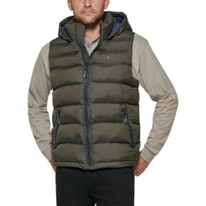 영국 타미힐피거 패딩조끼 Tommy Hilfiger Men`s Hooded Puffer Vest 1594346