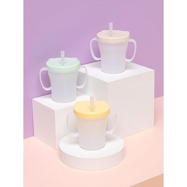 베이비 흘림방지 빨대컵