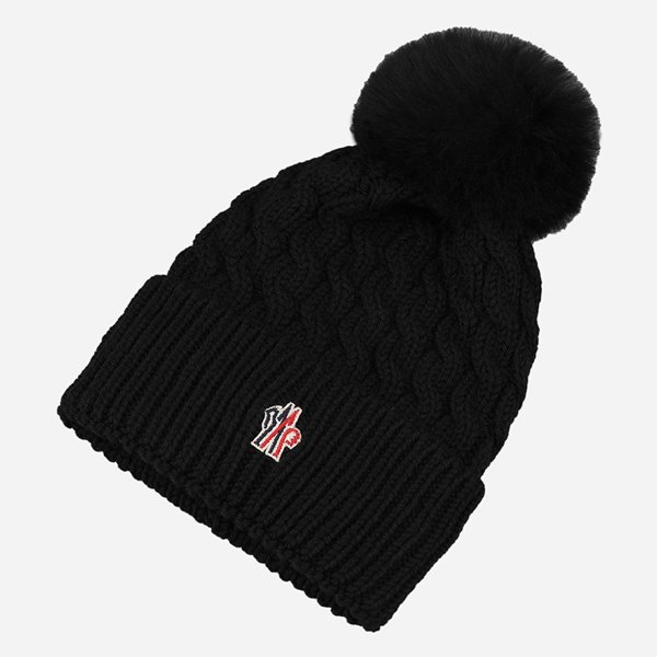 [시흥점] [몽클레어]5F 3B00012 0402A 999 그레노블 케이블 니트 비니 블랙