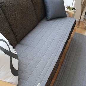 프렌치 누비 선염면 쇼파패드 65x240cm 2color