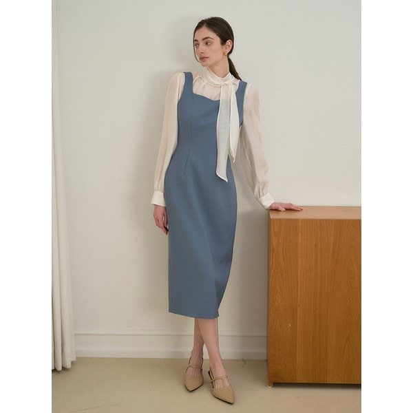 SLEEVELESS DRESS BLUE 슬리브리스 드레스 블루