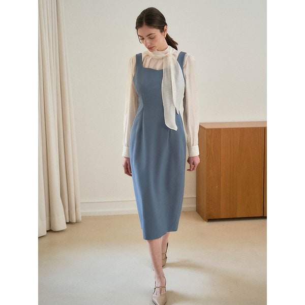 SLEEVELESS DRESS BLUE 슬리브리스 드레스 블루