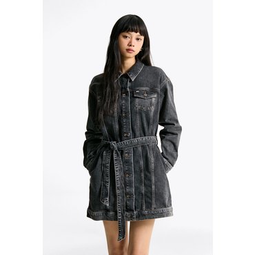 타미진스 여성 롱 슬리브 트러커 드레스 T32F0WOP13TWT2 TOMMY JEANS