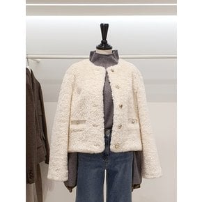 [파주점] 주크 부클 페이크퍼 무스탕 숏 자켓 V244PSF961