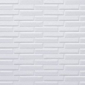 3D 압축 Wood 폼블럭 폼보드 무늬목 단열시트지 White Oblique Brick