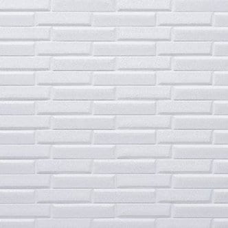  3D 압축 Wood 폼블럭 폼보드 무늬목 단열시트지 White Oblique Brick