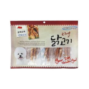 반려동물용품 펫더맨 리얼닭고기 오독오독 치킨우유껌 300g