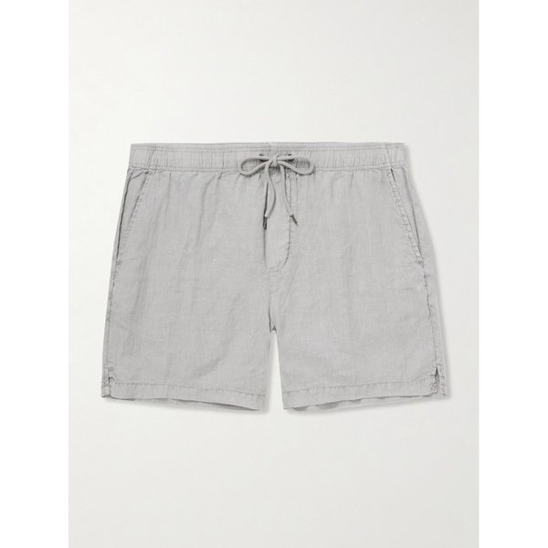 스트레이트 레그 가먼트 다이드 리넨 드로우스트링 쇼츠 46376663163042187