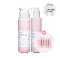 여성청결제 데일리 에코아 워시 퓨어 젤 200ml+퓨어 폼 150g+페미닌 티슈 x5개