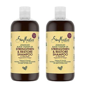 시어 모이스쳐 블랙 캐스터오일 샴푸 Shea Moisture Black Castor Oil Shampoo 473ml 2개