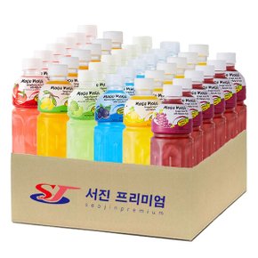 (서진프리미엄) 모구모구 6종혼합(딸기+망고+멜론+블랙커런트+파인애플+포도) 320mlx36ea