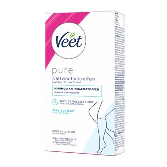  [해외직배송] VEET 비트 콜드 왁스 스트립 바디&레그 센시티브 40매