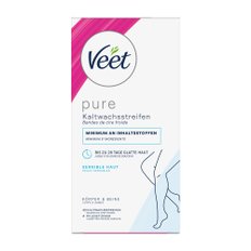 [해외직배송] VEET 비트 콜드 왁스 스트립 바디&레그 센시티브 40매