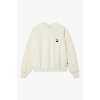 필립플레인 로고 패치 크루넥 스웨트 셔츠 8625312608000