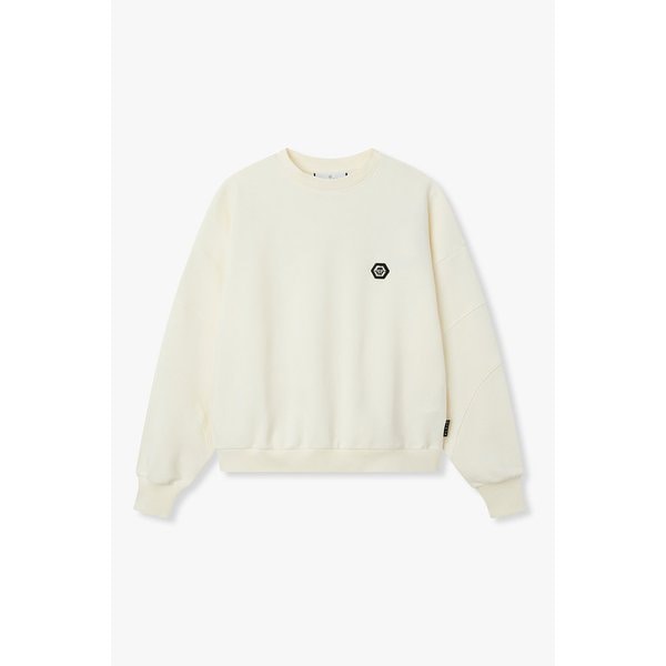 로고 패치 크루넥 스웨트 셔츠 8625312608000