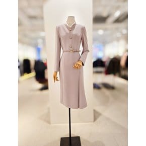 [파주점] [더아이잗컬렉션]벨티드 브이넥 버튼 롱 원피스 CPAA0OP221