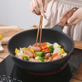 블랙우드 인덕션 후라이팬 궁중팬 프라이팬 볶음팬 7size