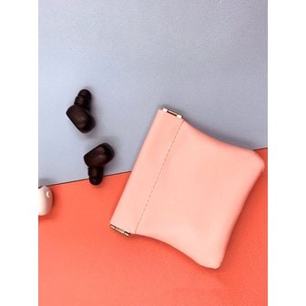 BRISKSTYLE 베이비 핑크 이어폰 미니 파우치