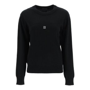 Knitwear Givenchy 4g logo wool and cashmere sweater BLACK WHITE BW90KL4ZFZ