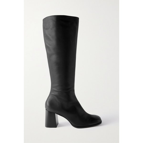 리포메이션 Nylah Leather Knee Boots 블랙 1647597288495566