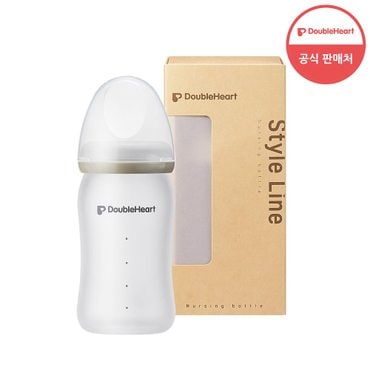 더블하트 실리콘 유리젖병 160ml