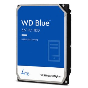 웨스턴디지털 WD Blue HDD 3.5HDD/ SATA3/ 5400rpm/ 256MB 4TB WD40EZAX 하드디스크 정품