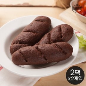 통밀당 통밀카카오빵 130g(2개입)  2팩  / 주문후제빵 아르토스베이커리