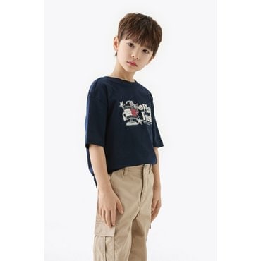 타미힐피거키즈 25/SS  T42F0KKO460BT1 플래그 펀 티셔츠 2컬러(화이트,네이비)