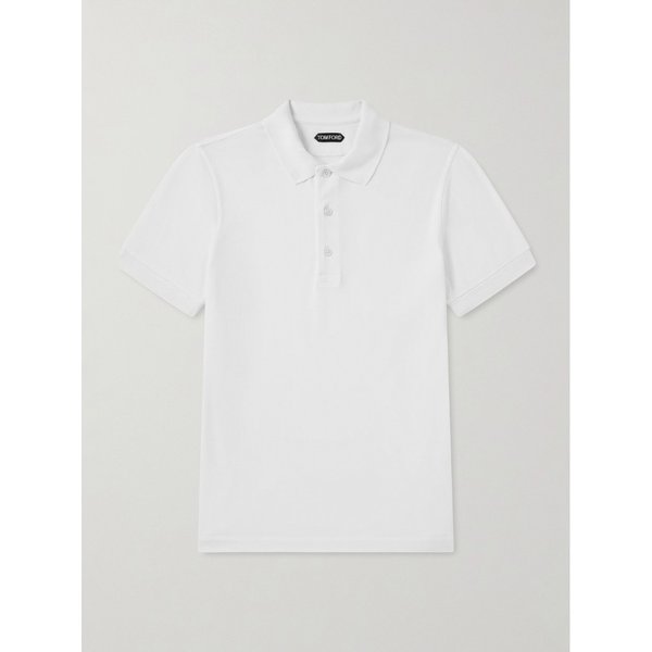 슬림핏 라이오셀 코튼 블렌드 피케 폴로 티셔츠 46376663163003362