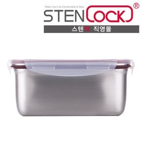 스텐밀폐용기 반찬통 클래식 직사각 09호 3,400ml