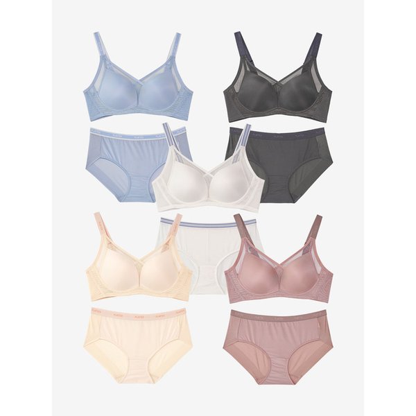 노와이어 크로스유어하트 브라팬티 10종세트