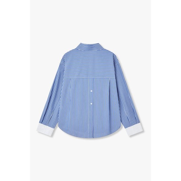 플랩 포켓 스트라이프 셔츠 7126160801146