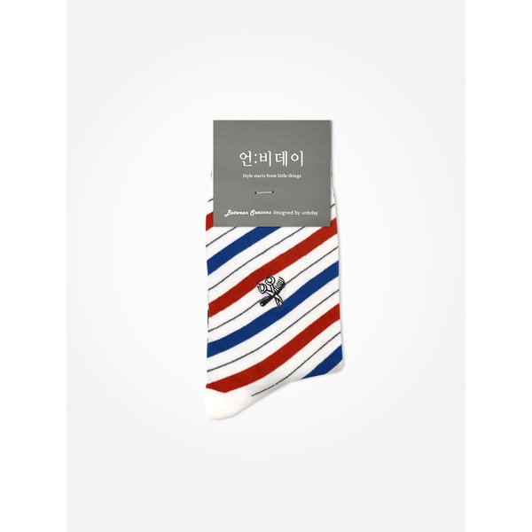 남녀 공용 자수포인트 양말 - 미용실