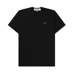 Play Comme des Garcons 플레이 꼼데가르송 스몰 블랙 하트 티셔츠 블랙