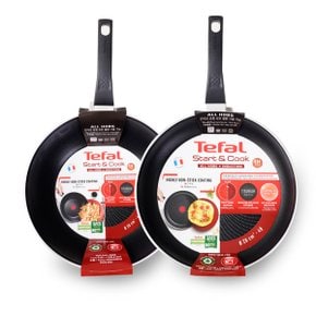 테팔 IH 스타트앤쿡 프라이팬 2종 2개(28cm x1 +궁중28cm x1)/Tefal 인덕션