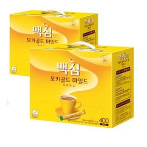 맥심 커피믹스 모카골드 마일드 400T x 2개 800T