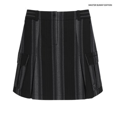 마스터바니 24F/W  여성 스트라이프 플리츠 숏팬츠 (421D3PS208)