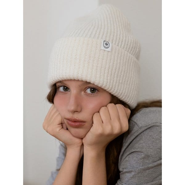 알파카 블렌드 리브드 비니 HT8210 6컬러