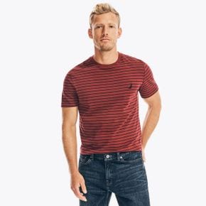 5332288 Nautica Mens Striped Crewneck T-Shirt