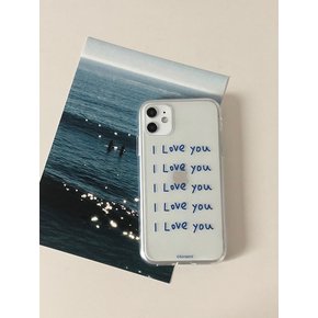 I Love you case  (Jelly/Jelly hard case)